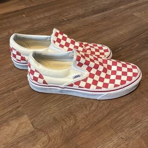 Red Checkered Vans
